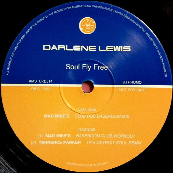 Darlene Lewis : Soul Fly Free (3x12", Promo)