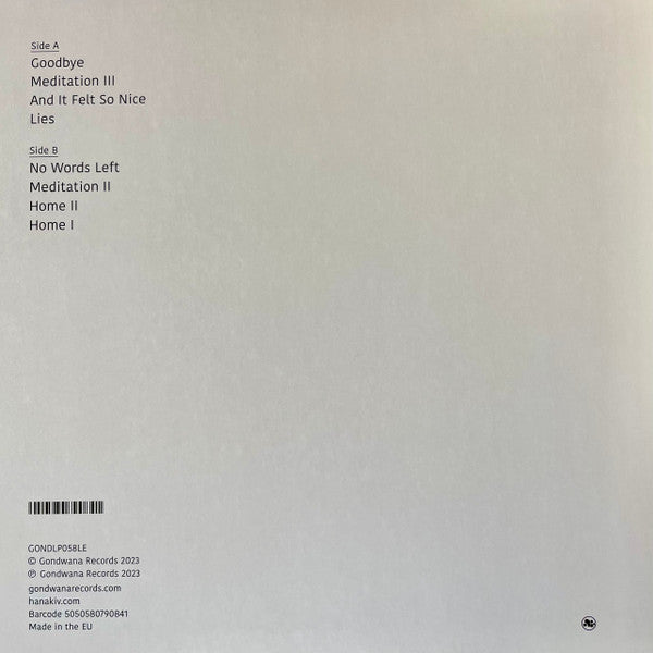 Hanakiv : Goodbyes (LP, Album, Ltd, Cle)