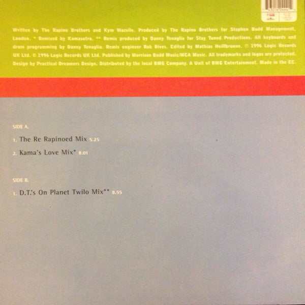 The Rapino Brothers & Kym Mazelle : Love Me The Right Way '96 (12")