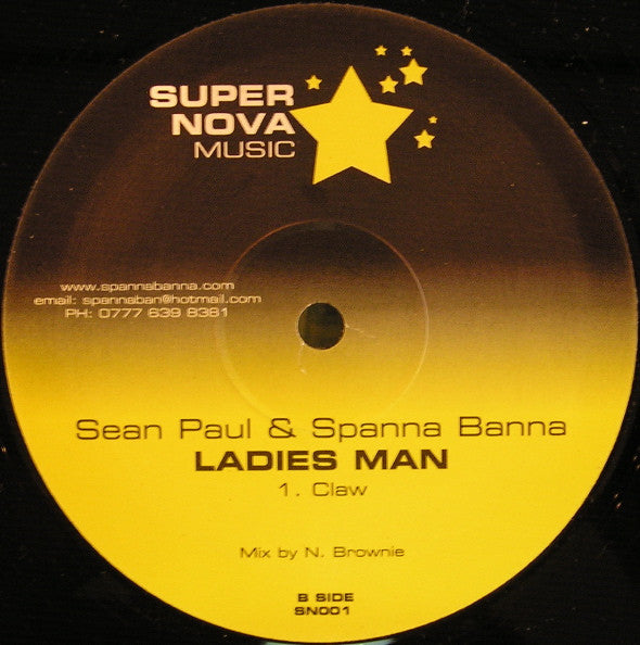 Sean Paul & Spanner Banner : Ladies Man (12")