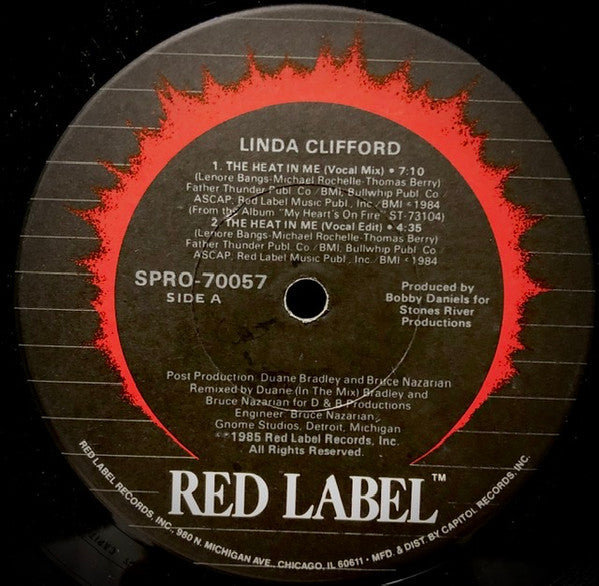 Linda Clifford : The Heat In Me (12", Single, Promo)
