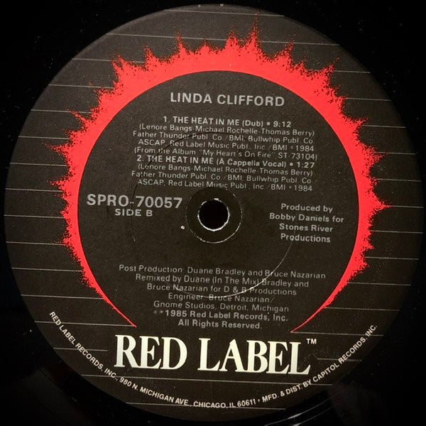 Linda Clifford : The Heat In Me (12", Single, Promo)