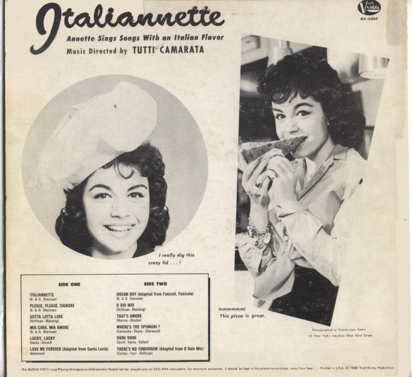 Annette (7) : Italiannette (LP, Mono)