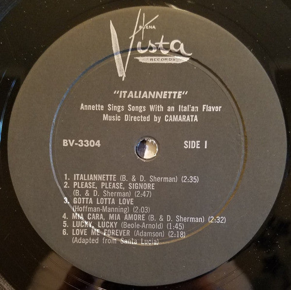 Annette (7) : Italiannette (LP, Mono)