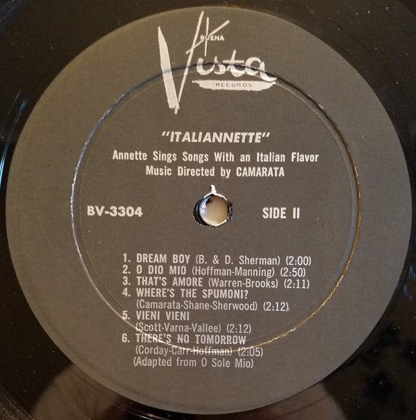 Annette (7) : Italiannette (LP, Mono)
