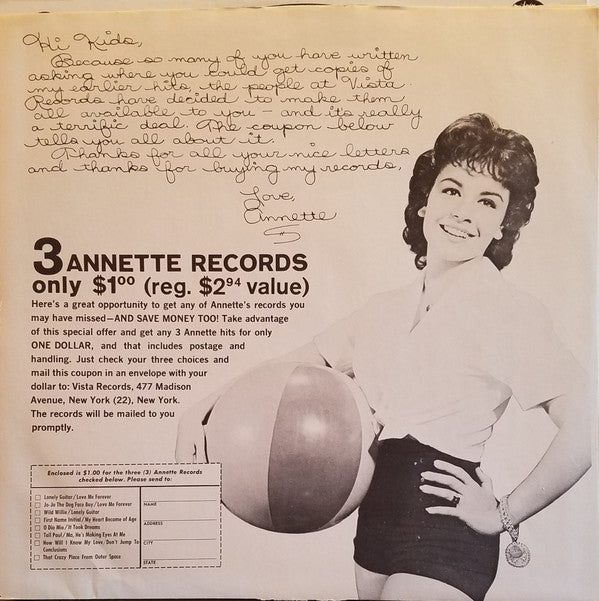 Annette (7) : Italiannette (LP, Mono)