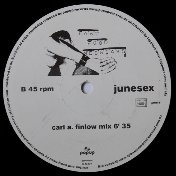Junesex : Fast Food Messiahs (12")