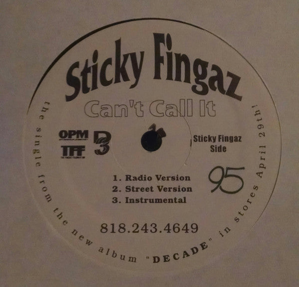 Sticky Fingaz / Mo Thugs Family : Can't Call It / All Life Long (12", Promo)