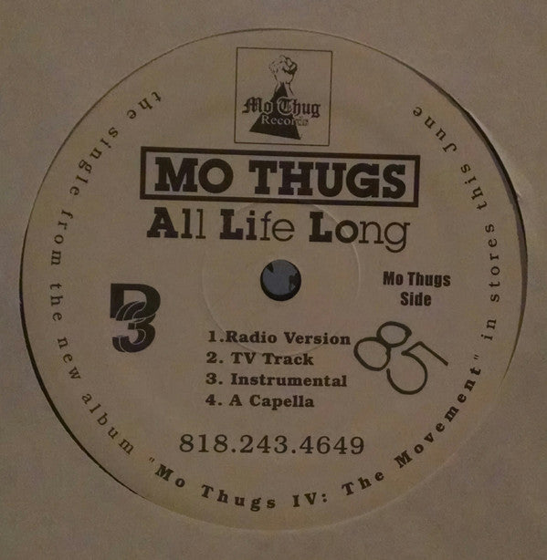 Sticky Fingaz / Mo Thugs Family : Can't Call It / All Life Long (12", Promo)