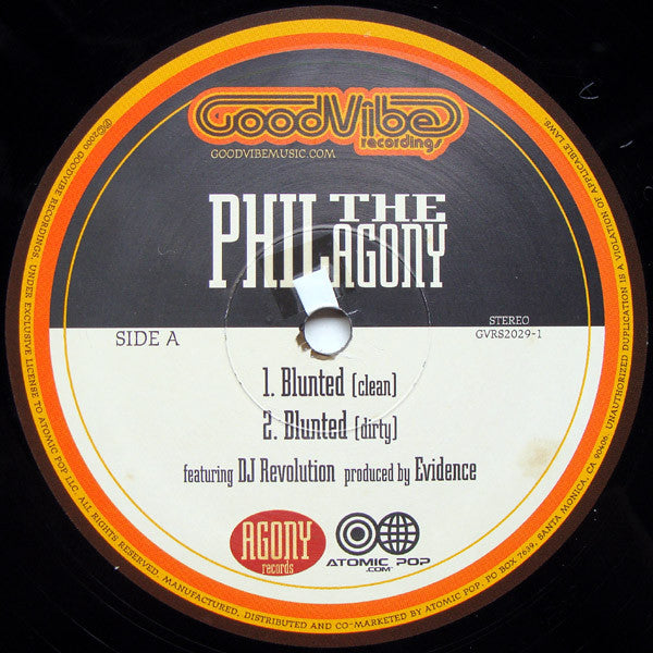 Phil Da Agony : Blunted (12", Single)