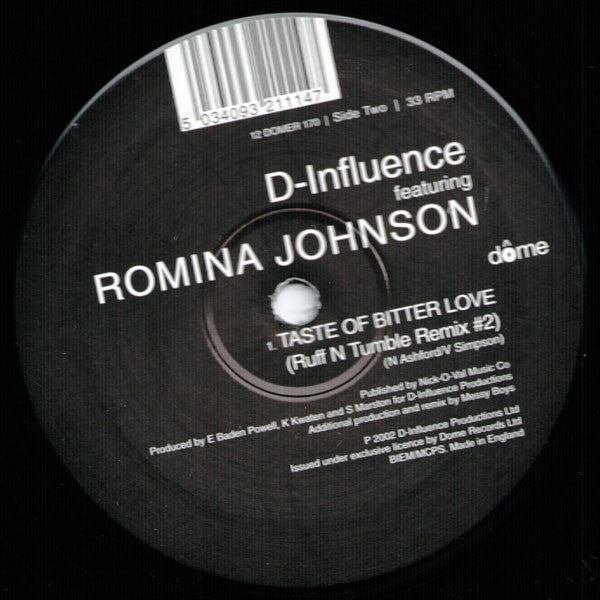 D'Influence : Taste Of Bitter Love (12")