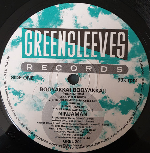 Ninjaman : Booyakka! Booyakka!! (LP, Album, Ltd)