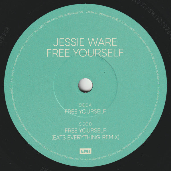 Jessie Ware : Free Yourself (7", RSD, Single, Ltd)