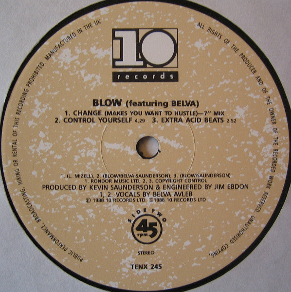 Blow : Change (Makes You Want To Hustle) (12")
