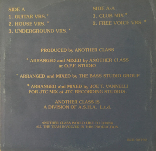 Another Class Feat. KC (4) : Please Don't Go (1992 Dance Version) (12")