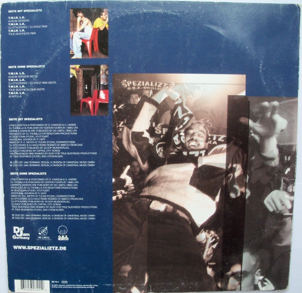 Spezializtz : Tut Was Ihr Nicht Lassen Könnt (12", Blu)