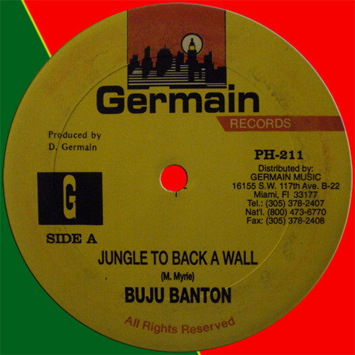 Buju Banton : Jungle To Back A Wall (12")