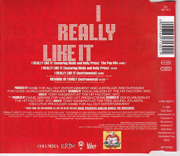 Harlem World : I Really Like It (CD, Single)