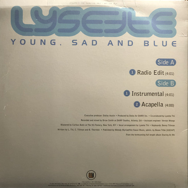 Lysette Titi : Young, Sad And Blue (12", Promo)