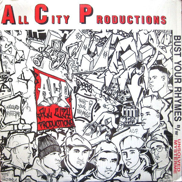 All City Productions : Bust Your Rhymes / Unsolved Mysterme (12", RP)