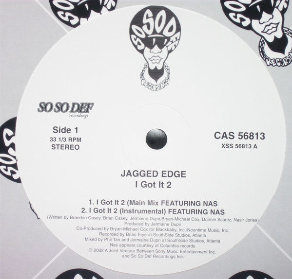 Jagged Edge (2) Featuring Nas : I Got It 2 (12")