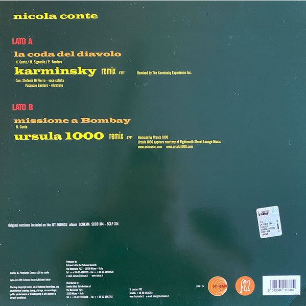 Nicola Conte : La Coda Del Diavolo / Missione A Bombay (12")