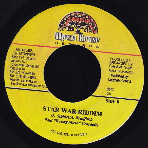 Buccaneer Feat. Bounty Killer & T.O.K. : Real Badman (7")