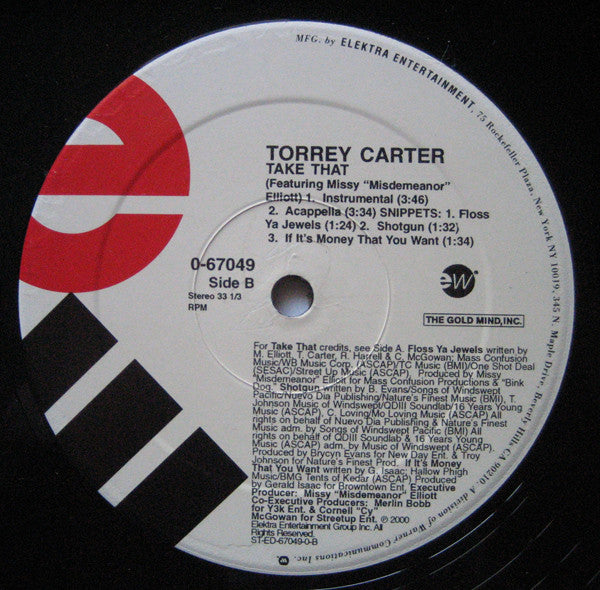 Torrey Carter : Take That (12", Maxi)