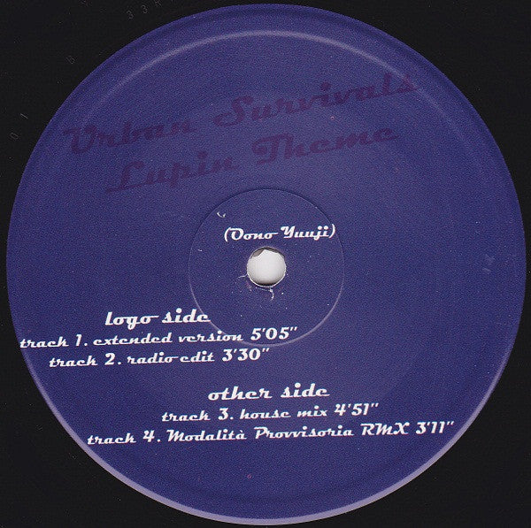 Urban Survivals : Lupin Theme (Enjoy Yourself) (12")