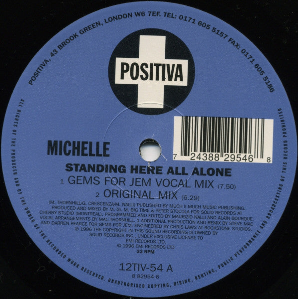 Michelle Narine : Standing Here All Alone (12")