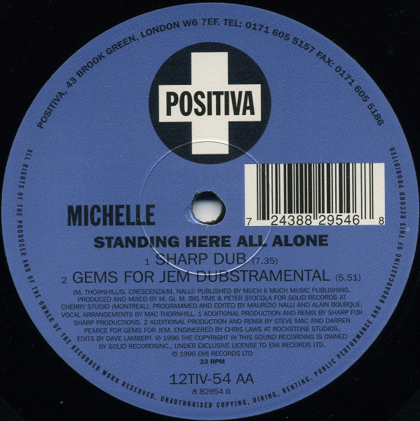 Michelle Narine : Standing Here All Alone (12")