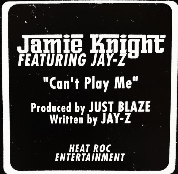 Jamie Knight : Can't Play Me (12", Promo)