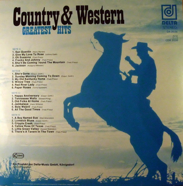 Unknown Artist : Country & Western Greatest Hits (2xLP, Comp, Gat)