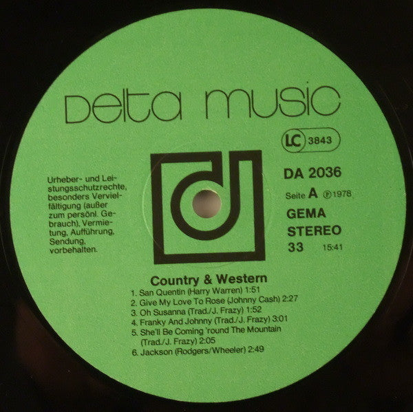 Unknown Artist : Country & Western Greatest Hits (2xLP, Comp, Gat)