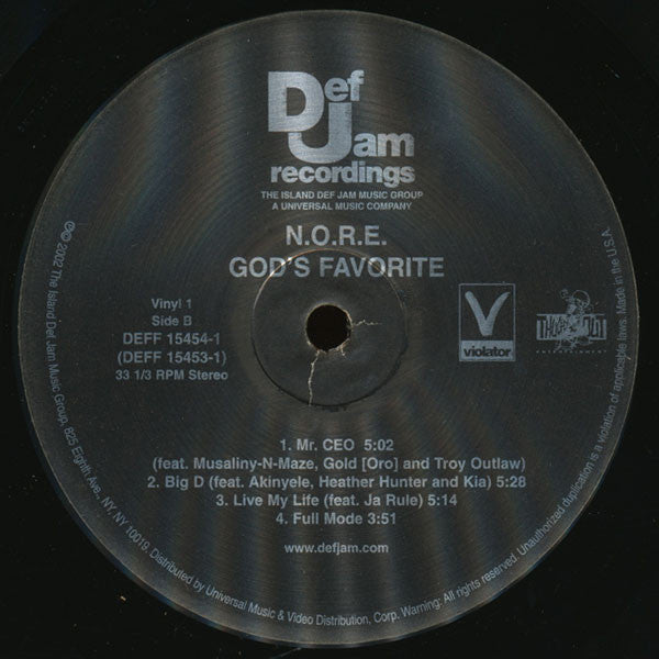N.O.R.E. : God's Favorite (2xLP, Advance, Album, Promo)