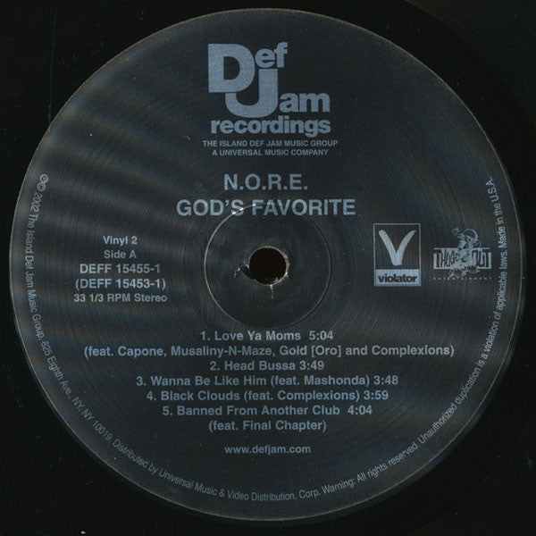N.O.R.E. : God's Favorite (2xLP, Advance, Album, Promo)