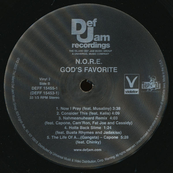 N.O.R.E. : God's Favorite (2xLP, Advance, Album, Promo)