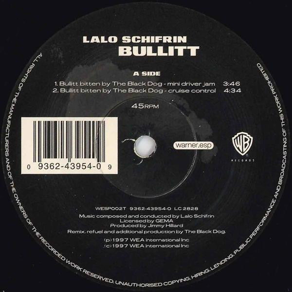 Lalo Schifrin : Bullitt: The Black Dog Remixes (12")