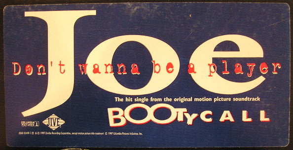 Joe : Don't Wanna Be A Player (12", Promo)