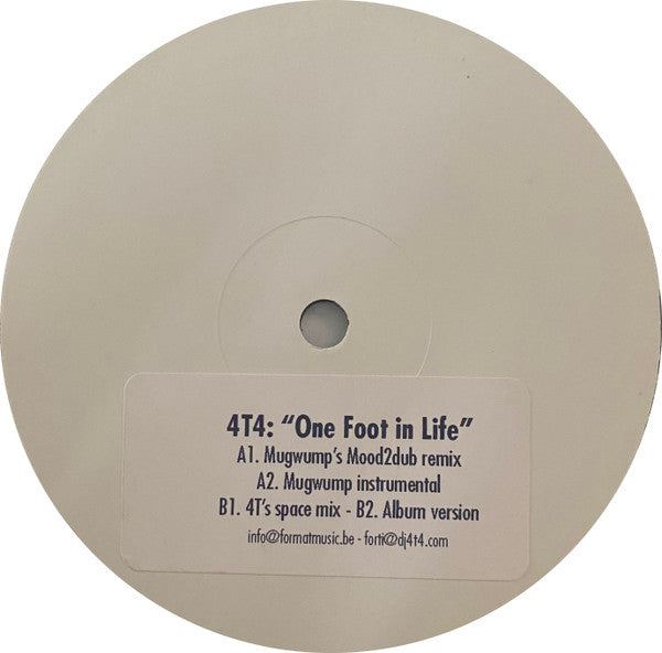 DJ 4T4 & Mauro Pawlowski : One Foot In Life (12", Promo, W/Lbl)
