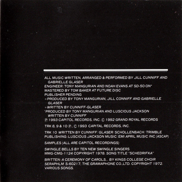Luscious Jackson : In Search Of Manny (CD, MiniAlbum)