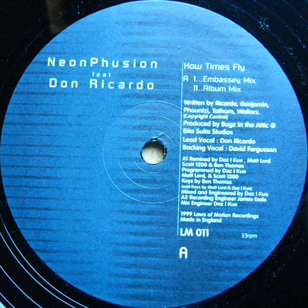 Neon Phusion : How Times Fly (12")