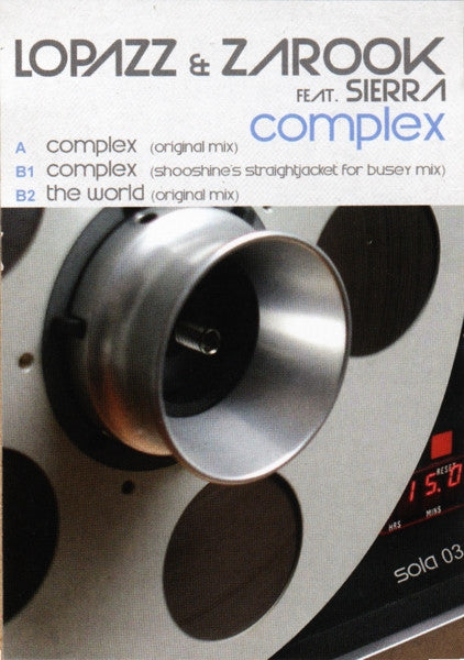 Lopazz & Eddie Zarook Feat. Sierra (4) : Complex (12")
