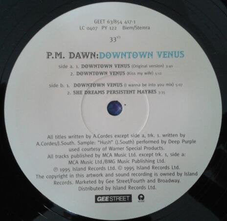 P.M. Dawn : Downtown Venus (12")