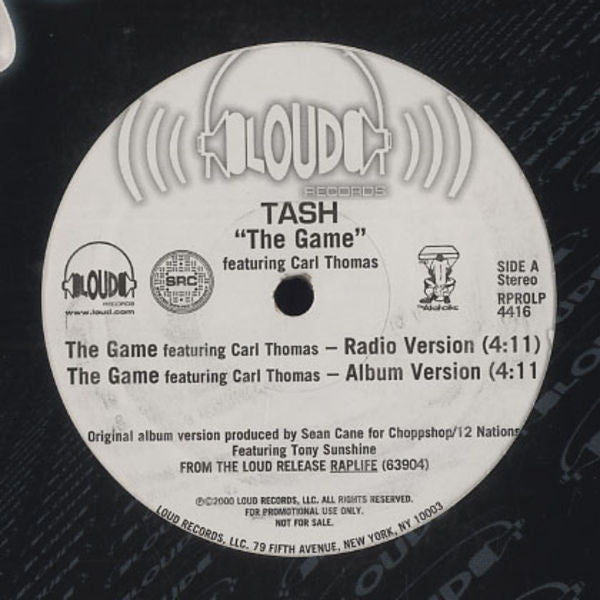 Tash Feat. Carl Thomas : The Game (12", Promo)