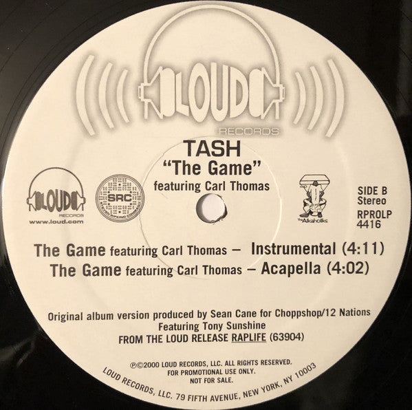 Tash Feat. Carl Thomas : The Game (12", Promo)