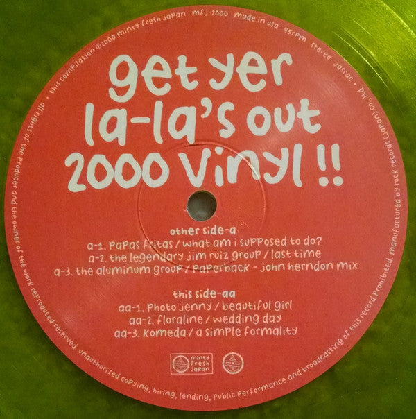 Various : Get Yer La-La's Out 2000 Vinyl!! (LP, MiniAlbum, Gre)