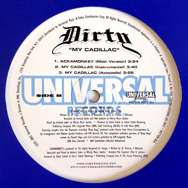 Dirty (4) : My Cadillac (12")