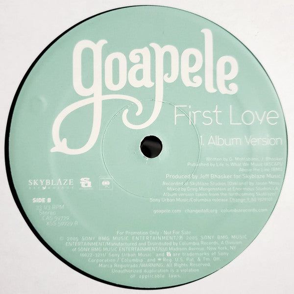 Goapele : First Love (12", Promo)