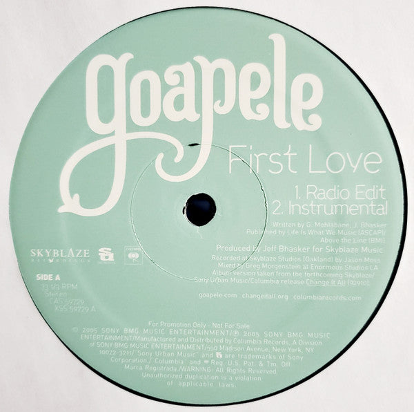 Goapele : First Love (12", Promo)